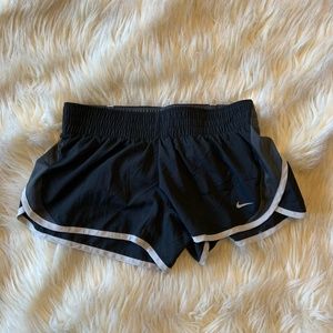 Nike Dri-Fit Black and Gray Running Shorts